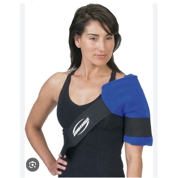 Durakold Reusable Ice Shoulder Wrap W/2 Ice Inserts For Swelling And Pain
