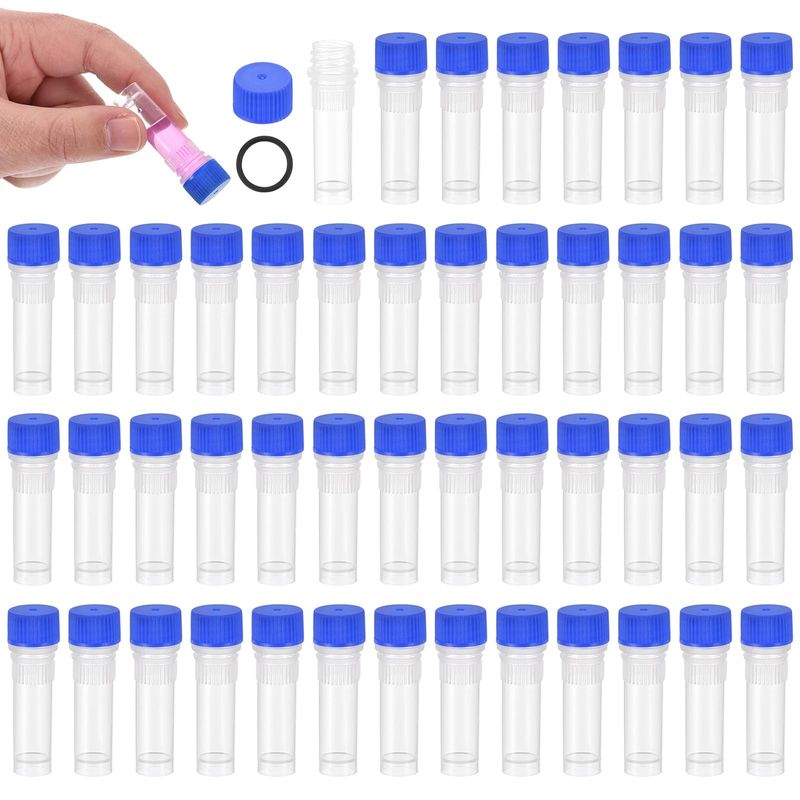 PATIKIL 10ml Fiale di Vetro, 200pz Fiale Vetro Piccole Vuote Bottiglia Modello Mini Trasparente con Tappi in Gomma Portauovo per Iniezione Laboratorio Piante Trasparente