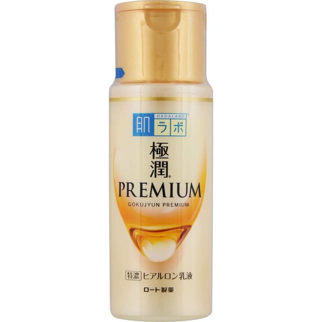 Hada Labo Gokujin Premium Hyaluron Emulsion, 4.9 fl oz (140 ml), Set of 10