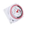 VOANZO 24-Hour Cycle Timer Socket 220V/16A Immersion Heater Timer Switch In-wall Mechanical Timer for Lights/Home Heaters/Pools/Home Appliances