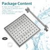 New Rain Shower Head with 10 Inch Adjustable Extension Arm Combo-PAS1807-