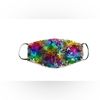 Rainbow Multicolor Reversible Sequin Large Face Mask