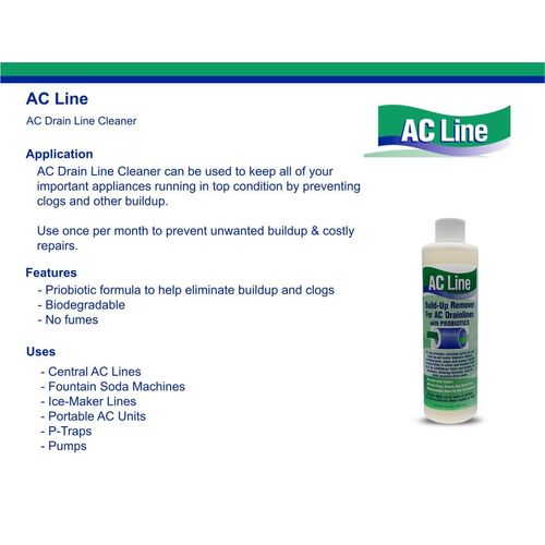 AC Drain Line Cleaner - 2 Pack - Cleans HVAC drain lines, condensate lines, fountain drink drain lines and more.