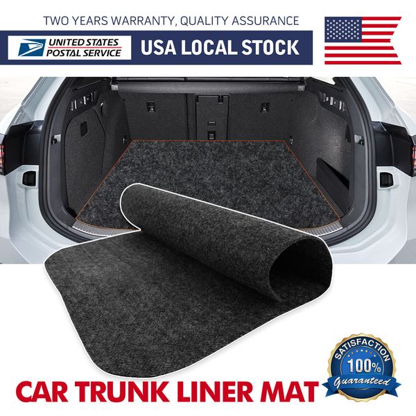 Gray 80"x40" Replace Pickup Carpet Underfelt Trunk Liner Upholstery Anti-slip