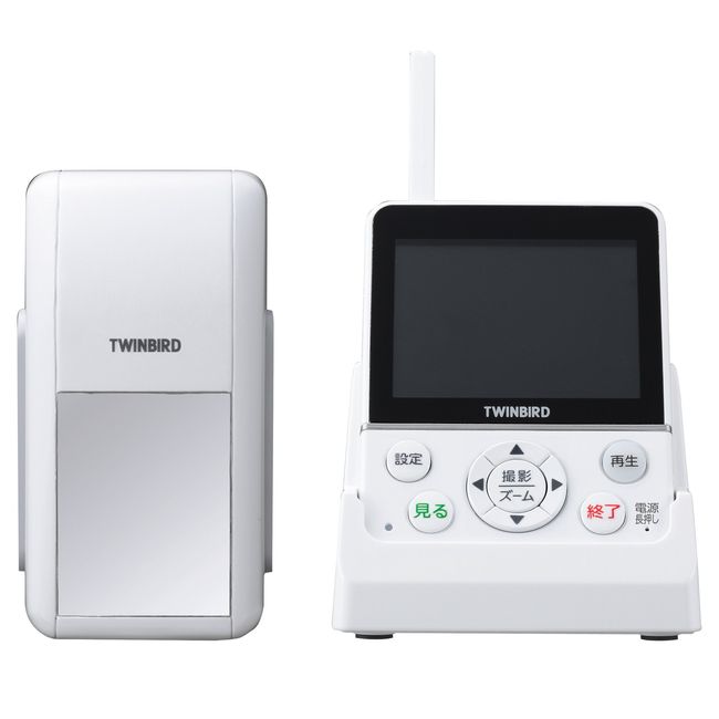 TWINBIRD VC-J560W Wireless Doorscope Monitor DoNaTa, White