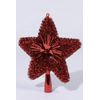 Kaemingk Tree Top Star Christmas Red Lametta