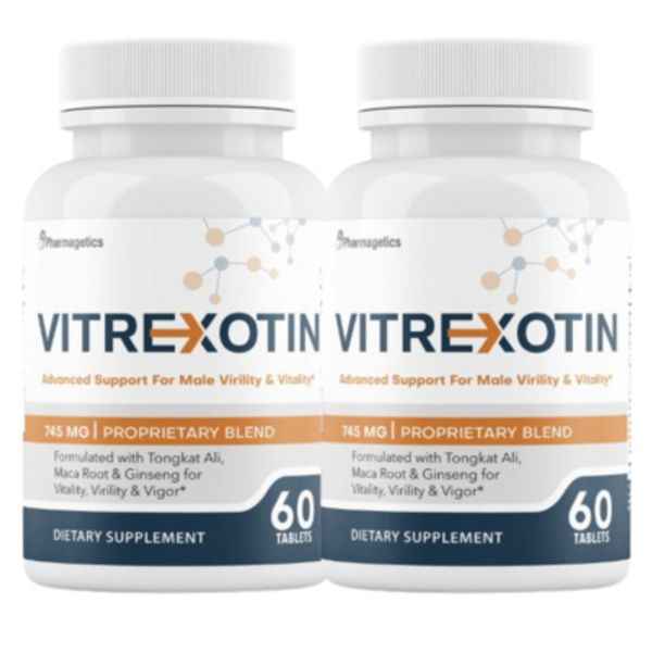 Vitrexotin Advanced Support For Male Virility & Vitality - 2 Bottles
