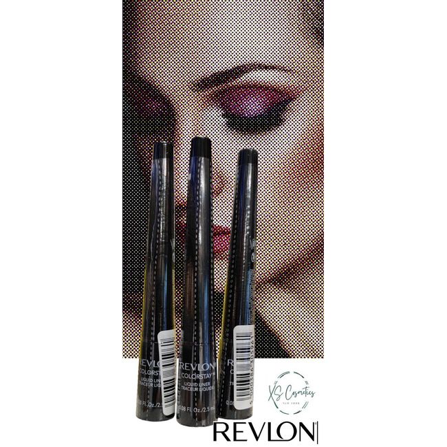 Revlon ColorStay Liquid Liner New - Blackest Black - Lot Of 3