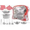 ISO Trade Children's Kitchen Set with Pots and Pans Play Set Stainless Steel 9438