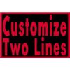 Custom Embroidered 10" x  4" Name Tag Sew Iron-On Patch 2 LINES Tactical Patch 