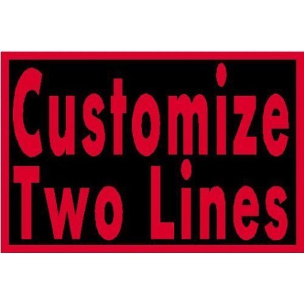 Custom Embroidered 10" x  4" Name Tag Sew Iron-On Patch 2 LINES Tactical Patch 
