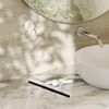 Umbra Buddy Adhesive Shower Squeegee, Window Squeegee with Silicone Blade, White