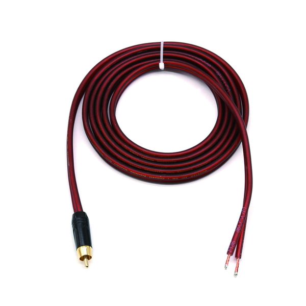 MEIRIYFA RCA Plug Replacement, Bare Wire RCA Speaker Cable to Plug (Male)