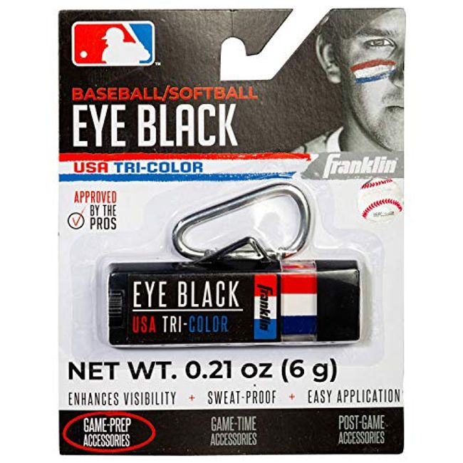 Franklin Sports MLB Premium Eye Black-Steel Blue