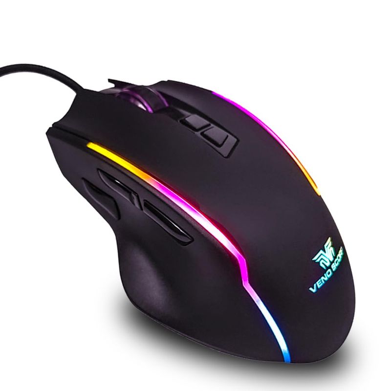 Veno Scorp ViperX RGB Gaming Mouse – 12,800 DPI Precision Sensor, 9 ...