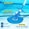 Upgraded Automatic Pool Cleaner Suction-side Pool Vacuum Sweeper w/ 36-Fin Disc