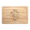 Crazy Mac N Cheese Lady Stars Rectangular Wooden Chopping Board