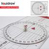 Liquidraw Portland Course Plotter Navigation Divider Kit Marine Sailing Nautical Protractor Single Handed Straight Divider Solid Brass 8"