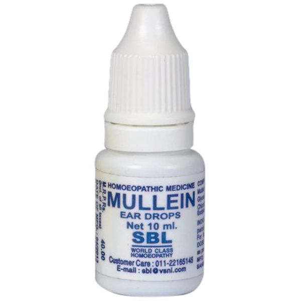 Mullein Ear Drops Ear Infections Earache by SBL, Transparent