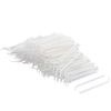 Plastic Household Teeth Cleaning Tool Curved Hook Toothpicks White (150 Pcs)