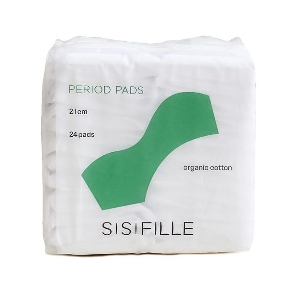 SISIFILLE Period Pad, 8.3 inches (21 cm), Pack of 24 x 5 Sets