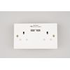WK Electrical - Non Switched USB Double BS Socket for UK - (USB output: 5V 2100mA)