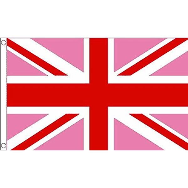 Union Jack (Pink) Flag 5ft x 3ft