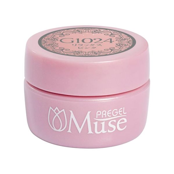 PREGEL Muse PGU-G1024 Color Gel Relaxing Pink, 0.1 oz (3 g)