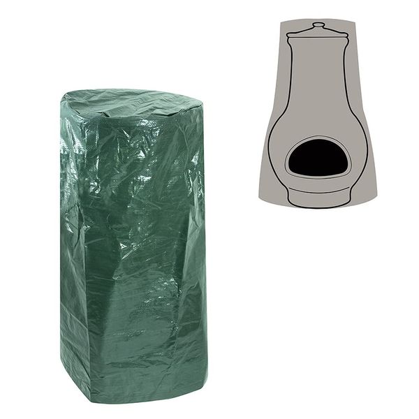 Green Bay Chimenea Cover, Waterproof, Anti-UV, Outdoor Garden Patio Heater Cover Green(Diameter: 39/62cm x Height: 102cm)