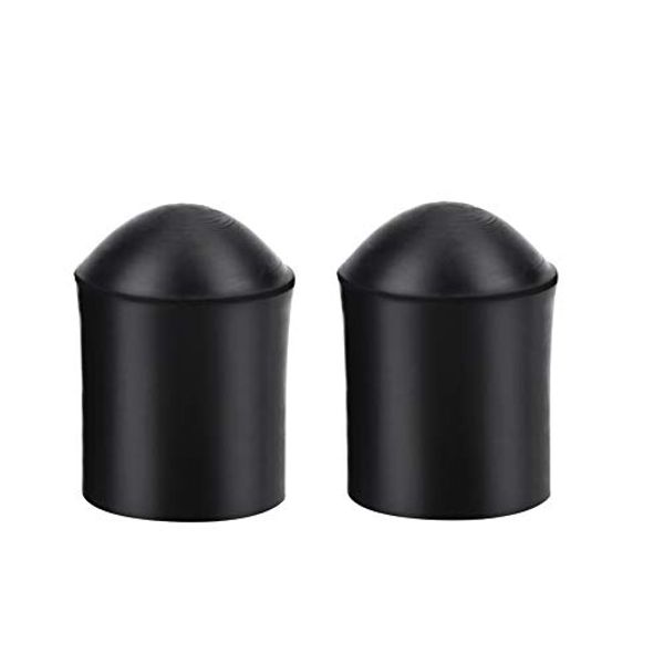 Yosoo Health Gear 2PCS Double Bass Endpin Protector, Bass Endpin Rubber Tip Stopper Schwarz Protector Endkappenzubehör