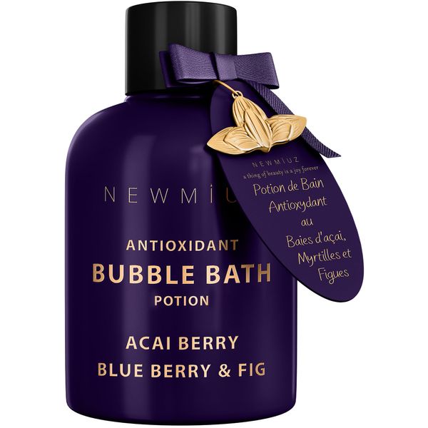 Antioxidant Bubble Bath - Luxury Long Lasting Bubble Bath - SweetAcai Berry Blueberry Fig Essential Oils Detox Hydrating Relaxing Stress Relief - Self Care Spa Gift for Women Birthday Gifts Christmas