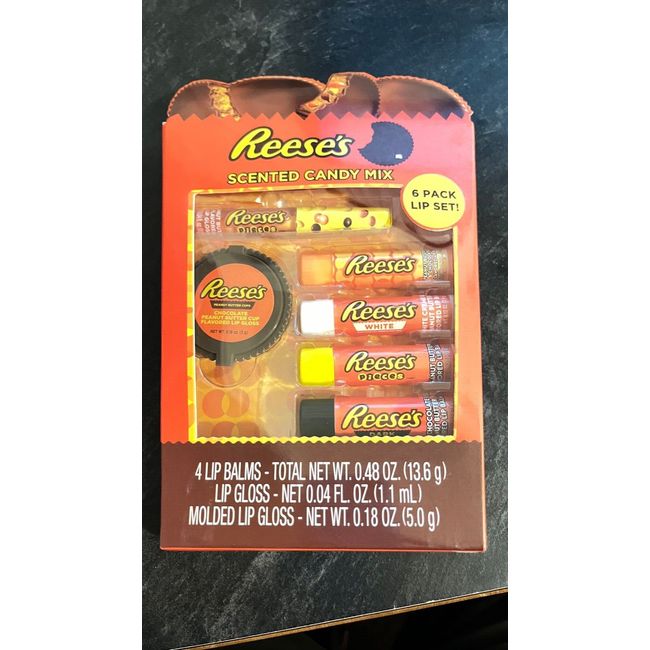 NEW Reese’s Scented Candy Mix 6 Pack Lip Set