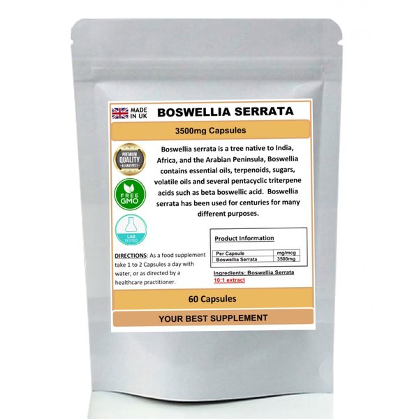 Boswellia Serrata Extract Capsules 3500mg (High Strength) (60)