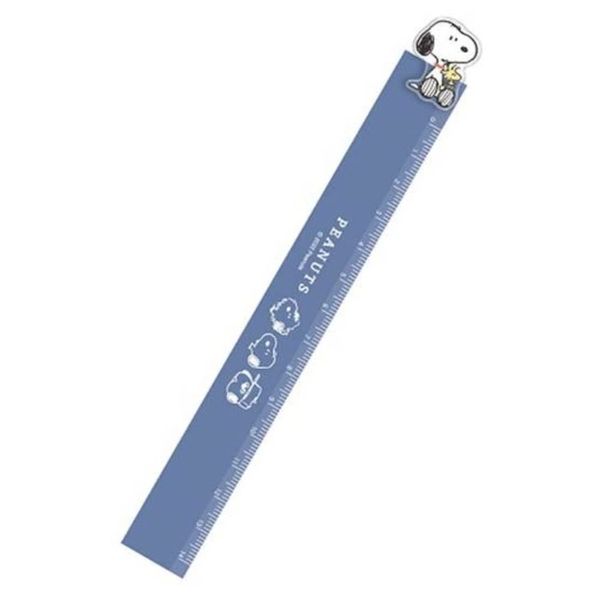 Snoopy Ruler with Mascot, 5.5 inches (14 cm) Ruler Peanuts