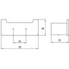 Emco 250305 Double Hook Loft Chrome