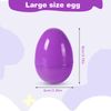 Biubumtu 12Pcs Plastic Bright Easter Eggs Assortment, 3.15'' Fillable Easter Eggs Bulk, Large Easter Eggs Empty, Perfect for Easter Egg Hunt/Surprise Egg