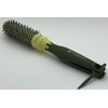 Round Hair Brush with Retractable Sectioning Pick (Small 25mm, Dark Green)