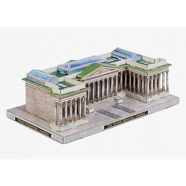 3D Puzzle Construction Kit Cardboard Worldwide Buildings British Museum Toy #583