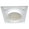 Tumble Dryer Vent kit (White Cowl outlet) - 100mm/4" round through wall kit