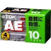 TDK オーディオカセットテープ AE 10分4巻パック [AE-10X4G]