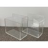 3/16" Thick Clear Acrylic Storage Organizers Containers 2pc