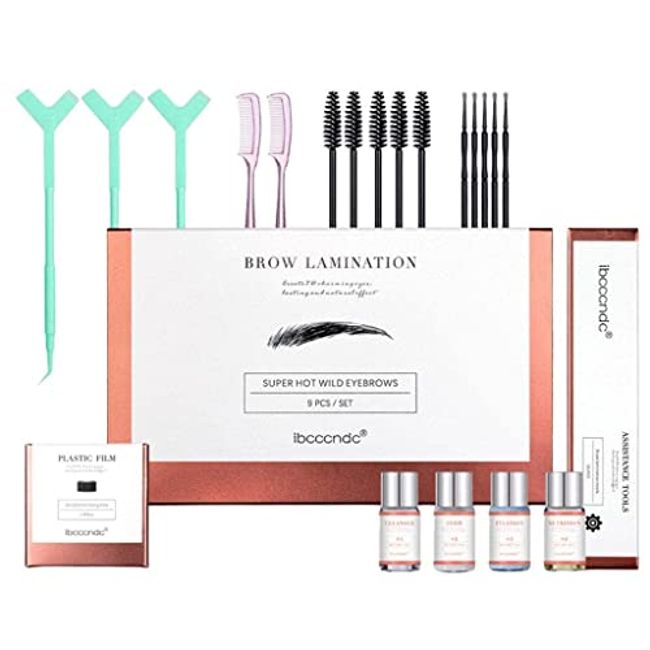 zalati Eyebrow Lift Lamination Kit Long Lasting Fuller Brow Perm Kit Shaping Brow Styling Eyebrows Lift Styling Kit with Cotton Swab Tool with Styling Stick Starter Kit