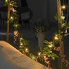 Artificial Flower String Light Fake Rose Vine Floral Indoor Wall Decor 2m/20 LED