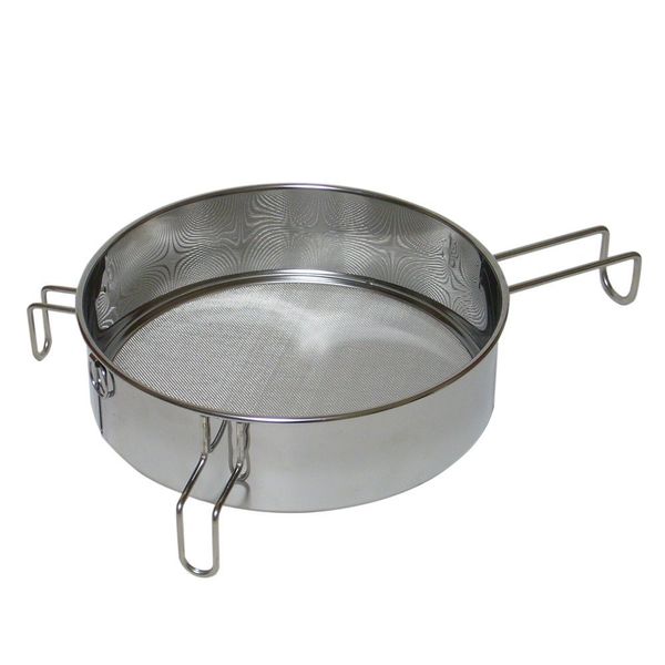 Okiraku Crepe Sifter, Stainless Steel Flour Sifter 30 Mesh 7.28-Inch (18.5cm)