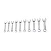 Sunex 9930M 10-Piece Metric Stubby Combination Wrench Set