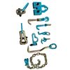 SET#94 -10 Pieces HEAVY DUTY AUTO BODY FRAME MACHINE PULLING TOOLS & CLAMPS
