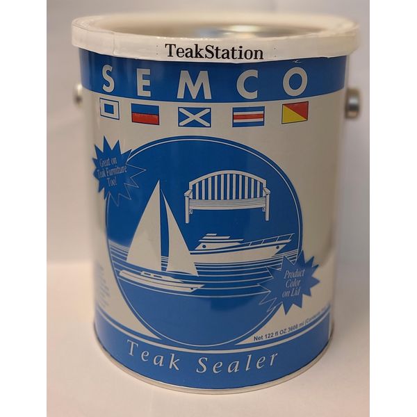 TeakStation Semco Teak Wood 1 Gallon Clear Coat