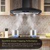 30" Stainless Steel Wall Mount Range Hood Kitchen 3-Speed Touch Control LED New