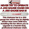 COPPERHEAD 16" .050 GAUGE BAR, FULL & SEMI-CHISEL PRO SAW CHAINS FOR STIHL MS170