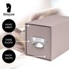 SOHO CD Storage Box with Metal Index Holder - Taupe